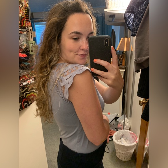 Loft Periwinkle Embroidered Tank - Picture 2 of 12